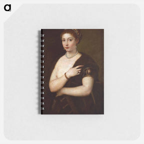 アートメモ帳-Girls in Furs (Portrait of a woman) - ティツィアーノ ヴェチェッリオ Memo.