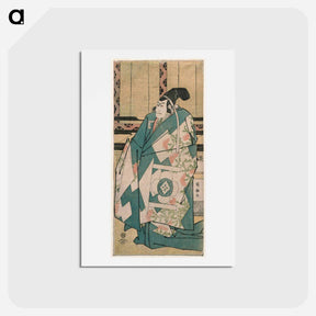 アートポストカード-Kabuki Actor Ichikawa Ebizō as Kudō Saemon Suketsune - 東洲斎 写楽 Postcard.