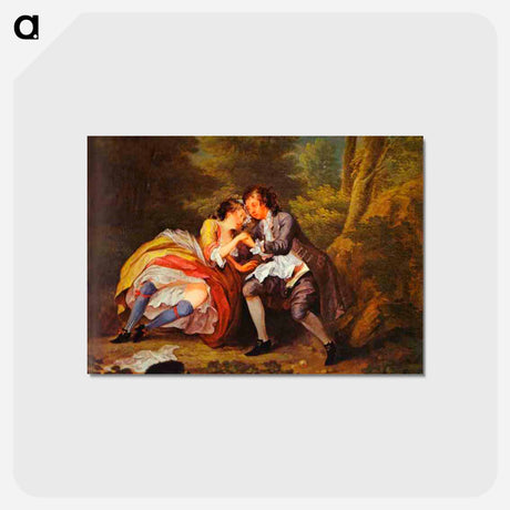 アートポストカード-After (Outdoor Scene) - ウィリアム ホガース Postcard.