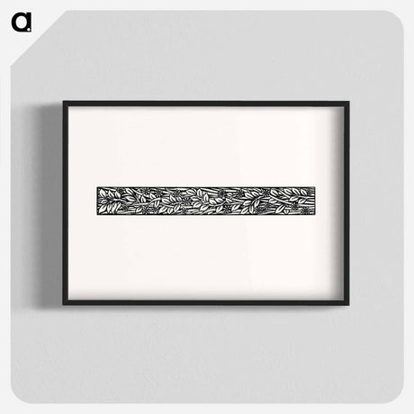 アートポスター-Love is Enough–Narrow Band of Ornament Foliage - ウィリアム モリス Poster.