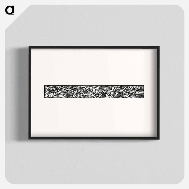 アートポスター-Love is Enough–Narrow Band of Ornament Foliage - ウィリアム モリス Poster.