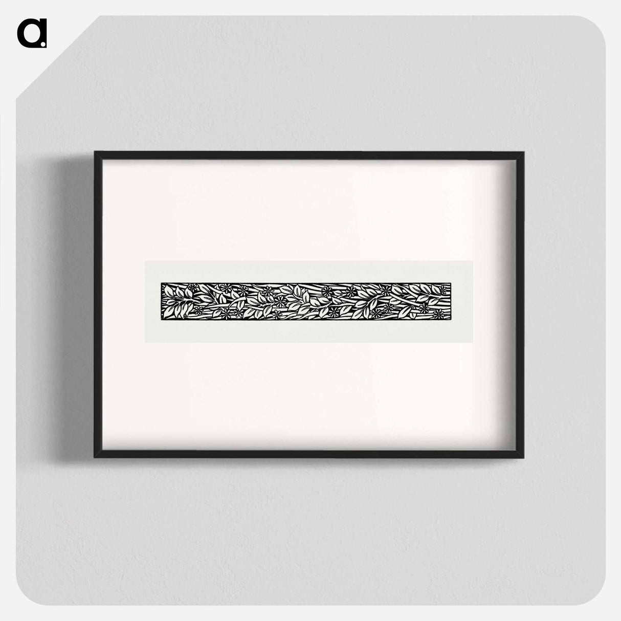 Love is Enough–Narrow Band of Ornament Foliage - William Morris Poster.