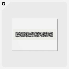 アートポストカード-Love is Enough–Narrow Band of Ornament Foliage - ウィリアム モリス Postcard.
