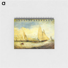 アートメモ帳-East Cowes Castle, the seat of J.Nash, Esq. the Regatta beating to windward - ウィリアム ターナー Memo.