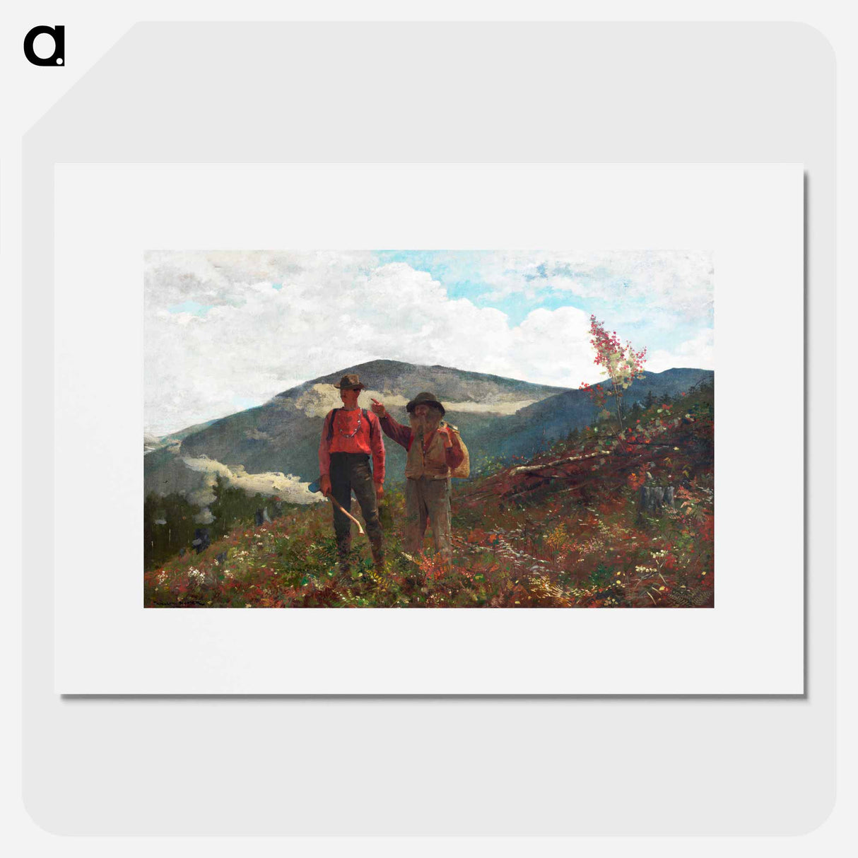 Two Guides - Winslow Homer Poster.