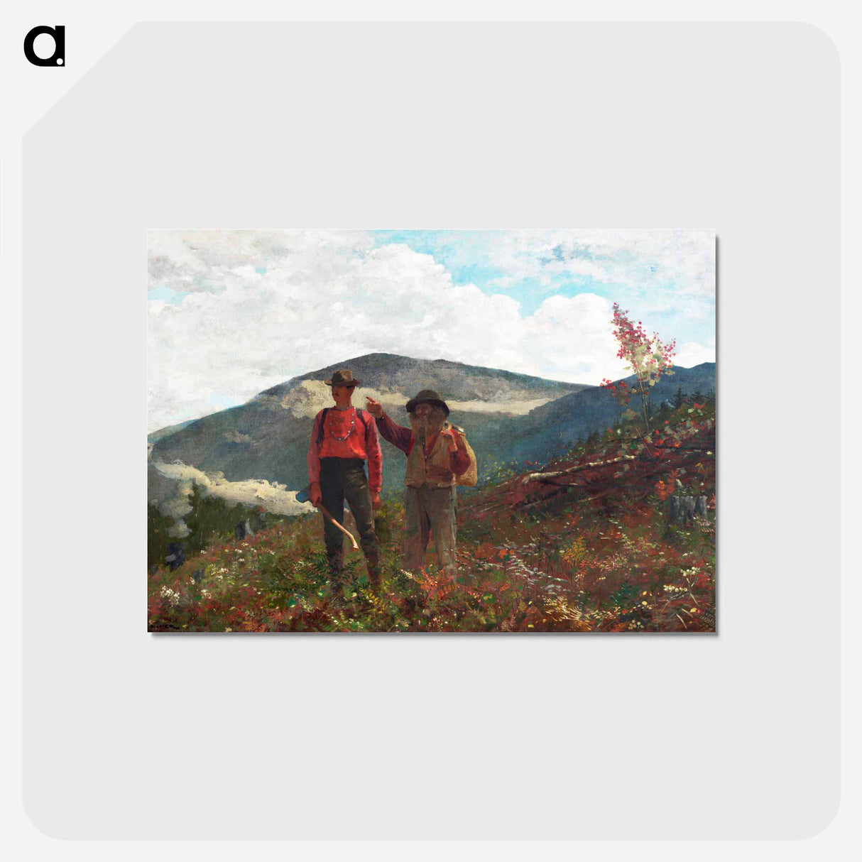 アートポストカード-Two Guides - ウィンスロー ホーマー Postcard.