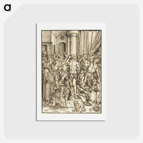 アートポストカード-The Flagellation - アルブレヒト デューラー Postcard.