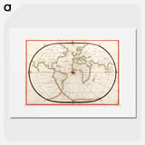 Portolan atlas of the Mediterranean Sea, western Europe, and the northwest coast of Africa - アンティーク地図 Poster.