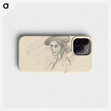 A woman in a hat - アーノルド ピーター ワイズ クビンチャン Phone Case.