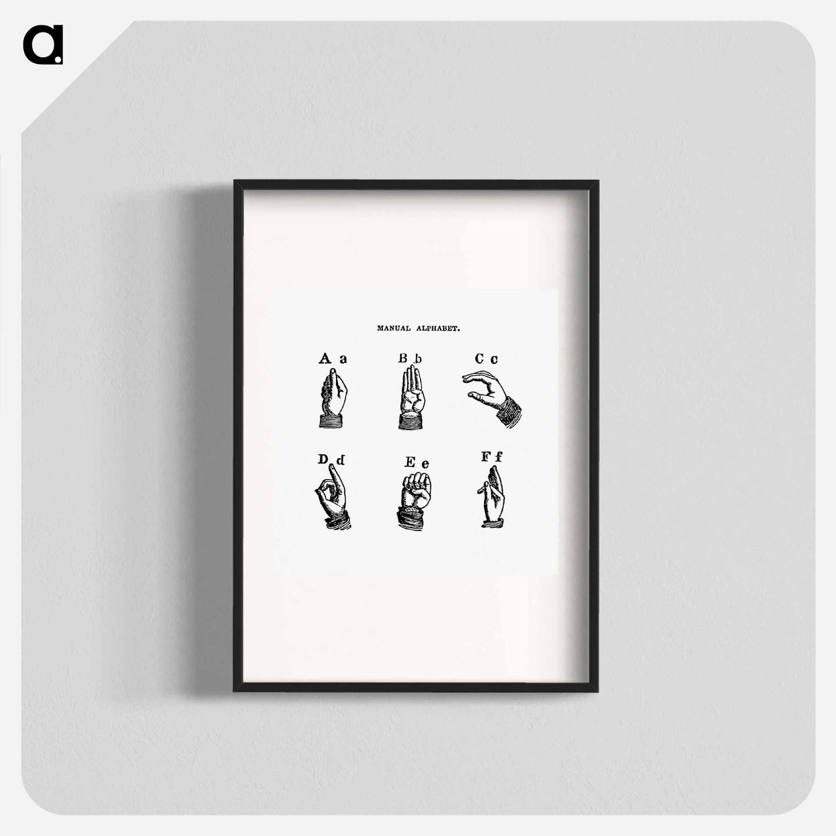 アートポスター-Sign language from What I saw in New York; or, a Bird's-eye view of City Life
 - 大英図書館 Poster.