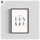 アートポスター-Sign language from What I saw in New York; or, a Bird's-eye view of City Life
 - 大英図書館 Poster.
