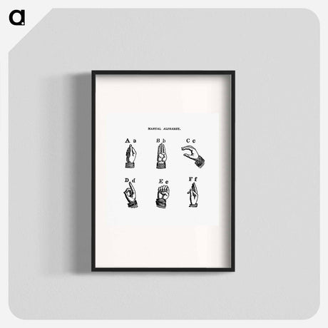 アートポスター-Sign language from What I saw in New York; or, a Bird's-eye view of City Life
 - 大英図書館 Poster.