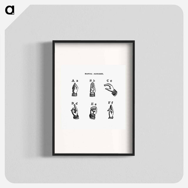 アートポスター-Sign language from What I saw in New York; or, a Bird's-eye view of City Life
 - 大英図書館 Poster.
