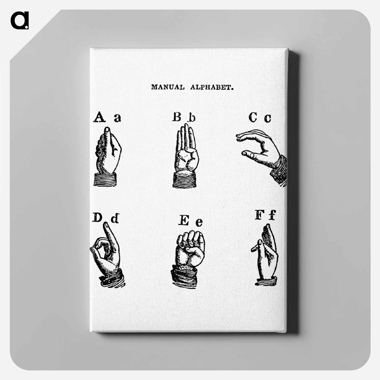 アートパネル-Sign language from What I saw in New York; or, a Bird's-eye view of City Life
 - 大英図書館 Canvas.