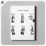 アートパネル-Sign language from What I saw in New York; or, a Bird's-eye view of City Life
 - 大英図書館 Canvas.