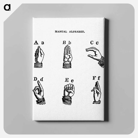 アートパネル-Sign language from What I saw in New York; or, a Bird's-eye view of City Life
 - 大英図書館 Canvas.