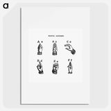 アートポスター-Sign language from What I saw in New York; or, a Bird's-eye view of City Life
 - 大英図書館 Poster.