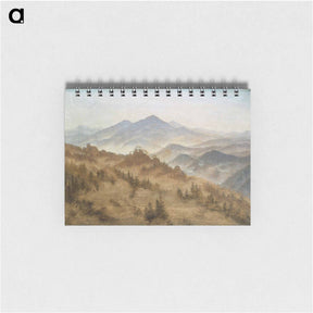 アートメモ帳-Landscape with the Rosenberg in the Bohemian Mountains - カスパー ダーヴィト フリードリヒ Memo.