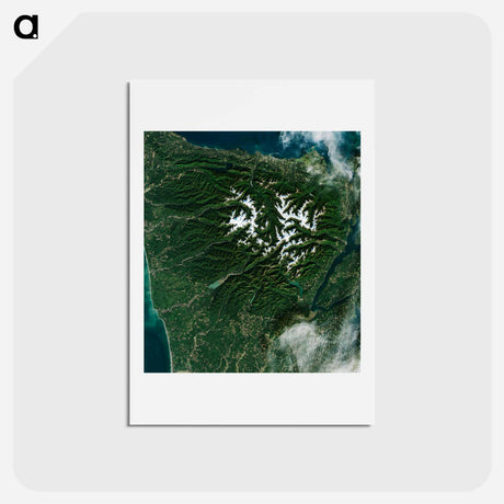 アートポストカード-Olympic National Park Landscape
 - 上空からの地球 Postcard.