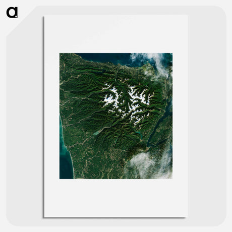 アートポスター-Olympic National Park Landscape
 - 上空からの地球 Poster.