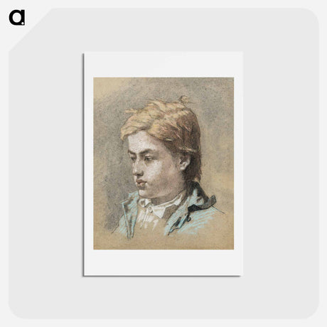 アートポストカード-Portrait of a Young Man - エドゥアール マネ Postcard.