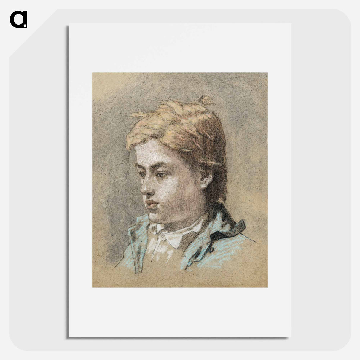 Portrait of a Young Man - エドゥアール マネ Poster.