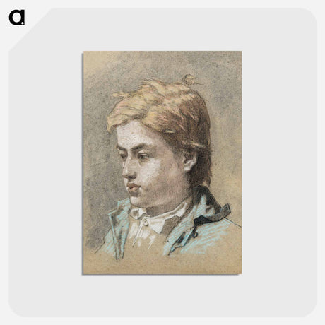 アートポストカード-Portrait of a Young Man - エドゥアール マネ Postcard.