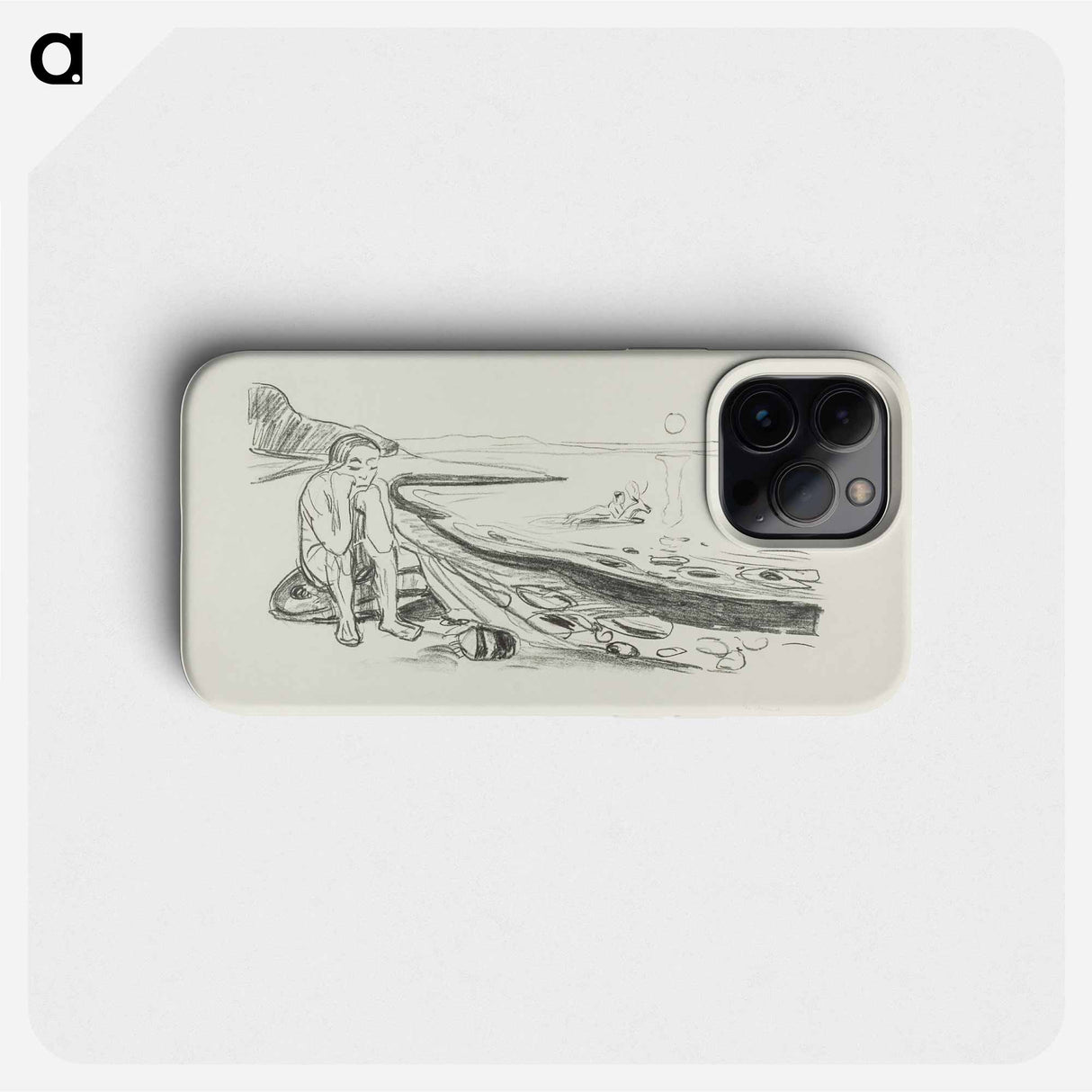 Omega's Flight - Edvard Munch Phone Case.