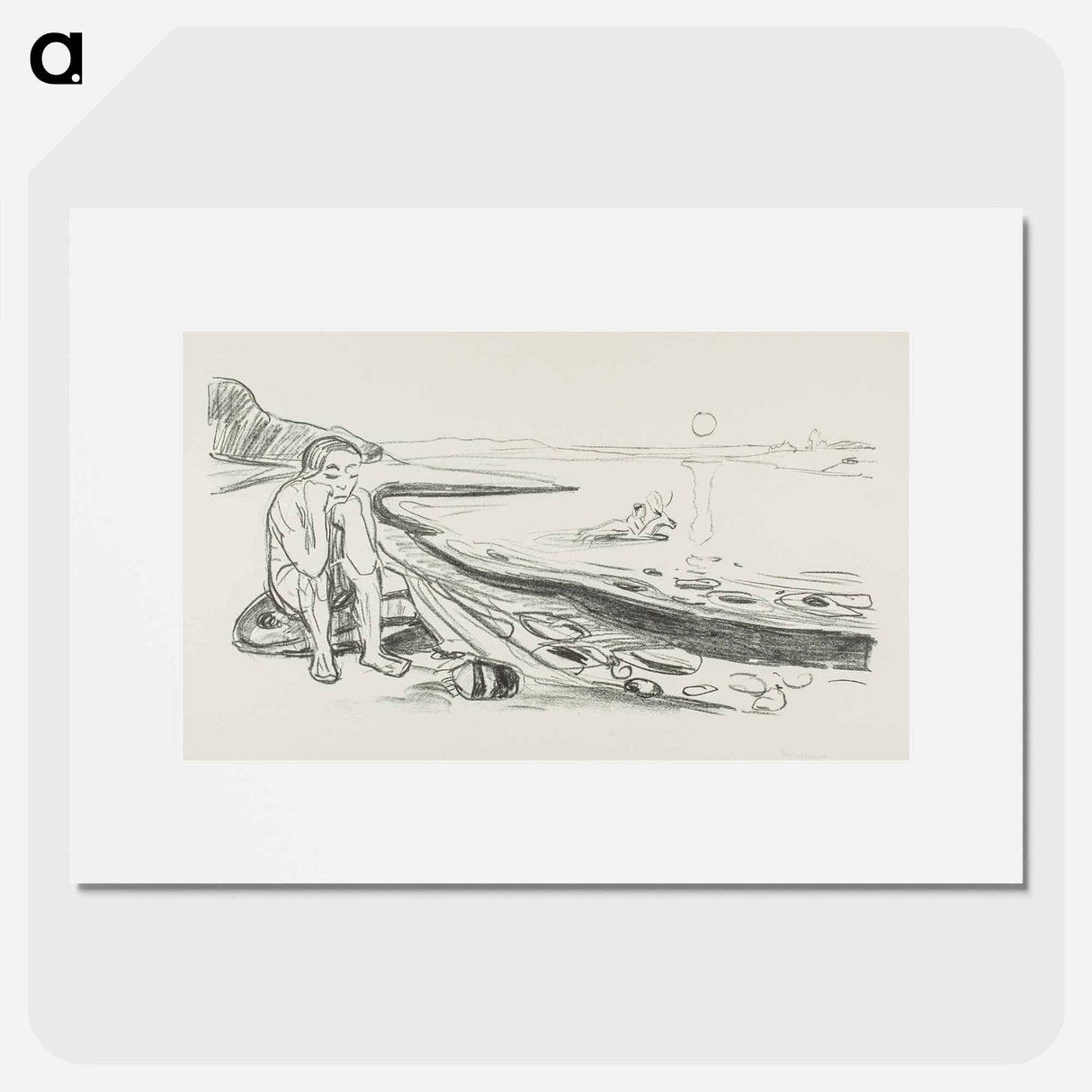 Omega’s Flight - エドヴァルド ムンク Poster.