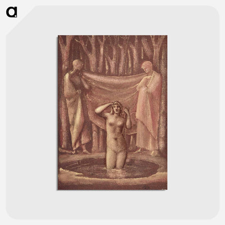 アートポストカード-Bath of Venus - エドワード バーン ジョーンズ Postcard.