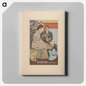 アートパネル-Vintage Christmas Poster - エドワード ペンフィールド Canvas.