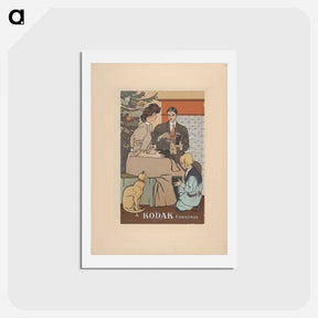 アートポストカード-Vintage Christmas Poster - エドワード ペンフィールド Postcard.