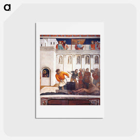 アートポストカード-Martyrdom of St. Lawrence - フラ アンジェリコ Postcard.