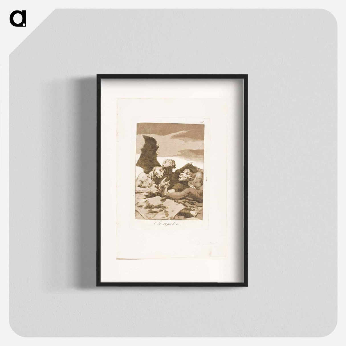 They Spruce Themselves Up - Francisco de Goya Poster.