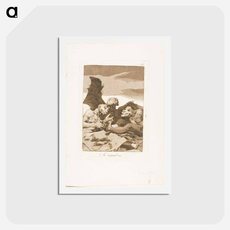 アートポストカード-They Spruce Themselves Up - フランシスコ デ ゴヤ Postcard.