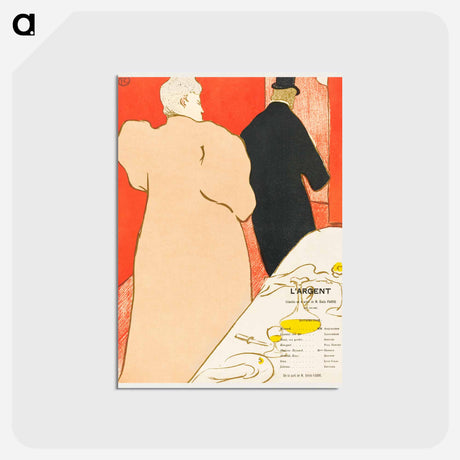 アートポストカード-L'Argent - アンリ ド トゥールーズ ロートレック Postcard.