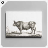 アートパネル-Standing bull - ジャン ベルナール Canvas.