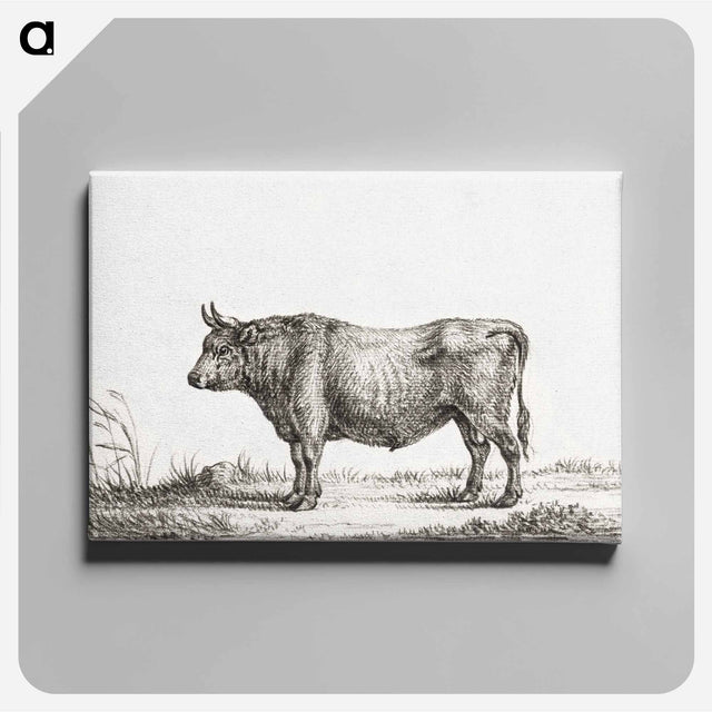 アートパネル-Standing bull - ジャン ベルナール Canvas.