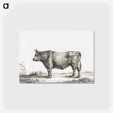 アートポストカード-Standing bull - ジャン ベルナール Postcard.