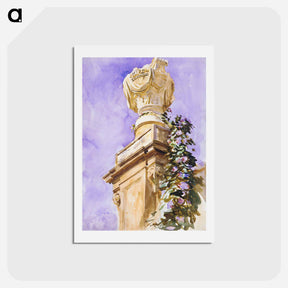 アートポストカード-Garden near Lucca - ジョン シンガー サージェント Postcard.