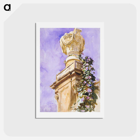 アートポストカード-Garden near Lucca - ジョン シンガー サージェント Postcard.