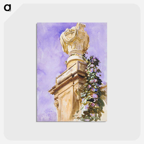 アートポストカード-Garden near Lucca - ジョン シンガー サージェント Postcard.