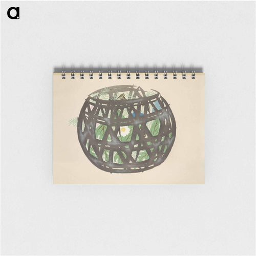 Basket from Momoyogusa–Flowers of a Hundred Generations - 神坂 雪佳 Memo.