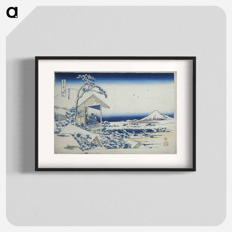 アートポスター-Hokusai's Morning after a Snowfall at Koishikawa - 葛飾 北斎 Poster.