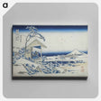 アートパネル-Hokusai's Morning after a Snowfall at Koishikawa - 葛飾 北斎 Canvas.