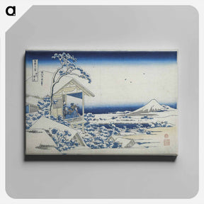 アートパネル-Hokusai's Morning after a Snowfall at Koishikawa - 葛飾 北斎 Canvas.