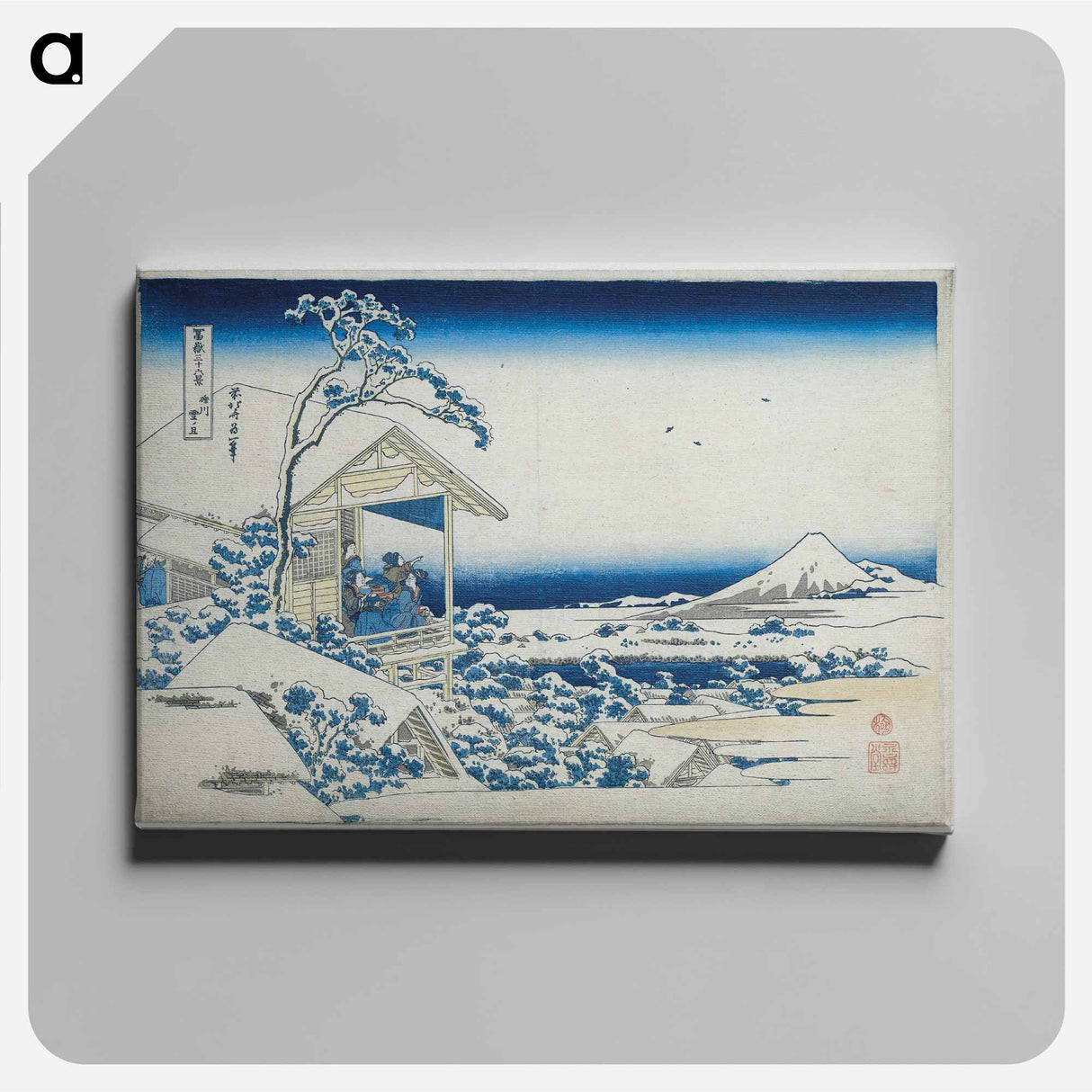 Hokusai's Morning after a Snowfall at Koishikawa - Katsushika Hokusai Canvas.