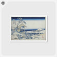 アートポストカード-Hokusai's Morning after a Snowfall at Koishikawa - 葛飾 北斎 Postcard.