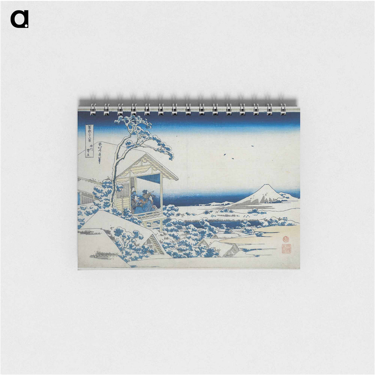 Hokusai's Morning after a Snowfall at Koishikawa - 葛飾 北斎 Memo.