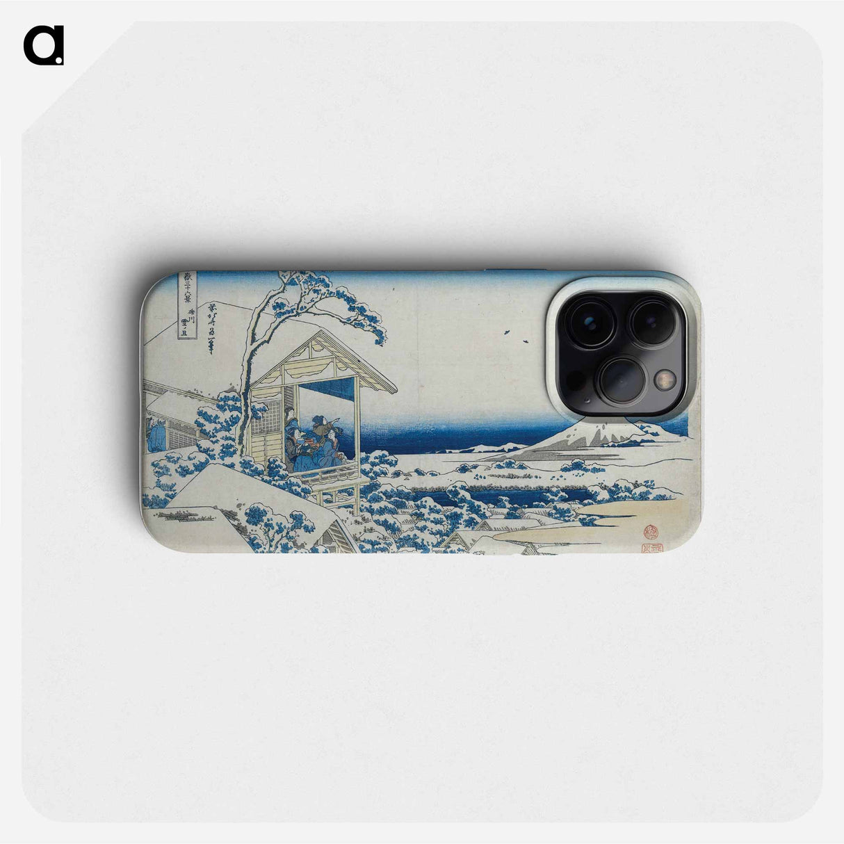 Hokusai's Morning after a Snowfall at Koishikawa - Katsushika Hokusai Phone Case.